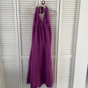 💜 Long Halter Dress